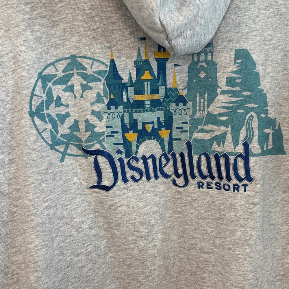 Disneyland Icons Pullover Grey Men's Hoodie M - Picture 10 of 12